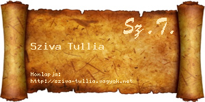 Sziva Tullia névjegykártya